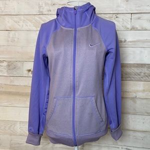 Nike Therma-Fit Purple Zip Up Hoodie Size XS